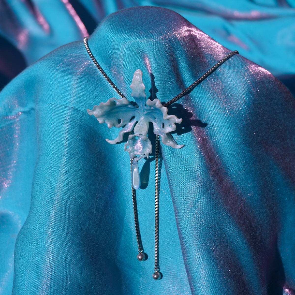 Cattleya Orchid Necklace