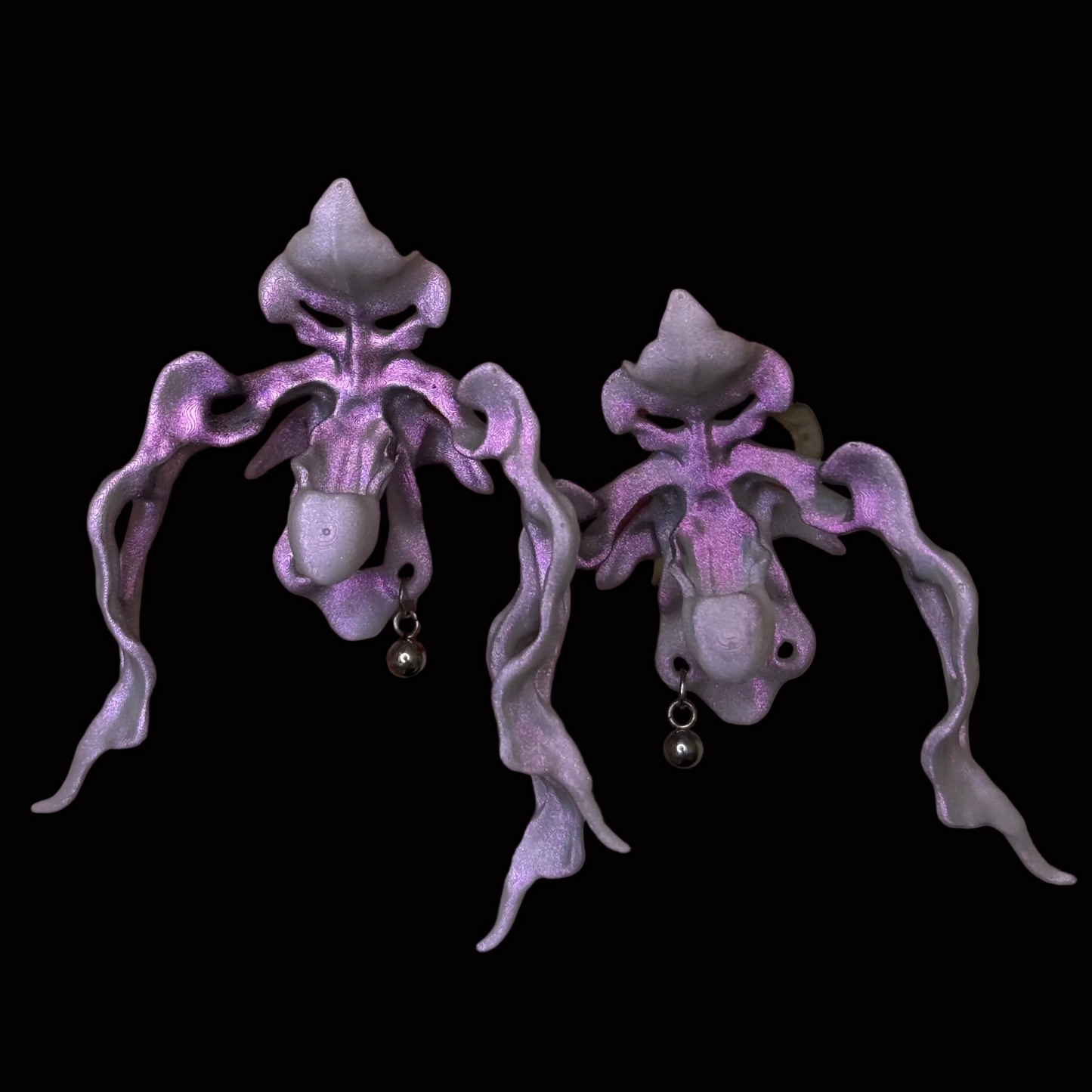 Lady’s Slipper Orchid Earrings