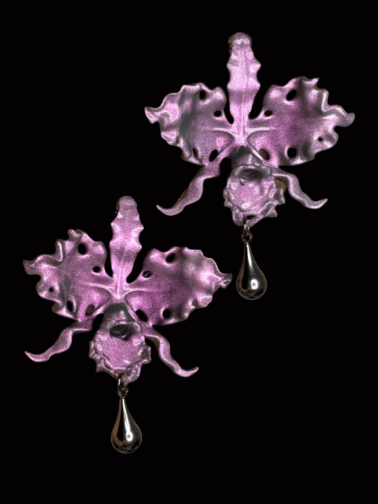 Cattleya Orchid Earrings