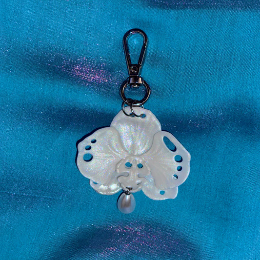Butterfly Orchid Bag Charm