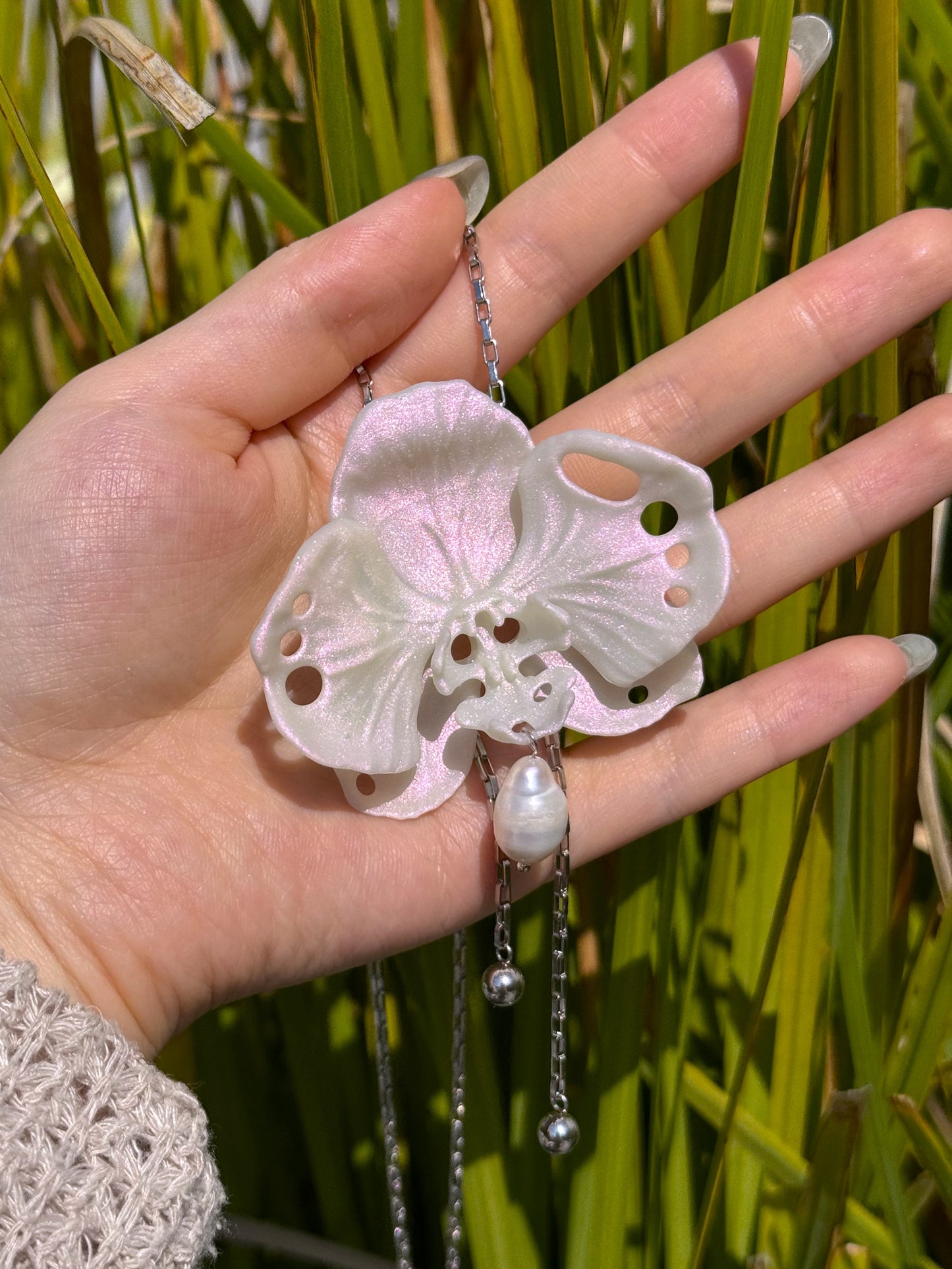 Butterfly Orchid Necklace