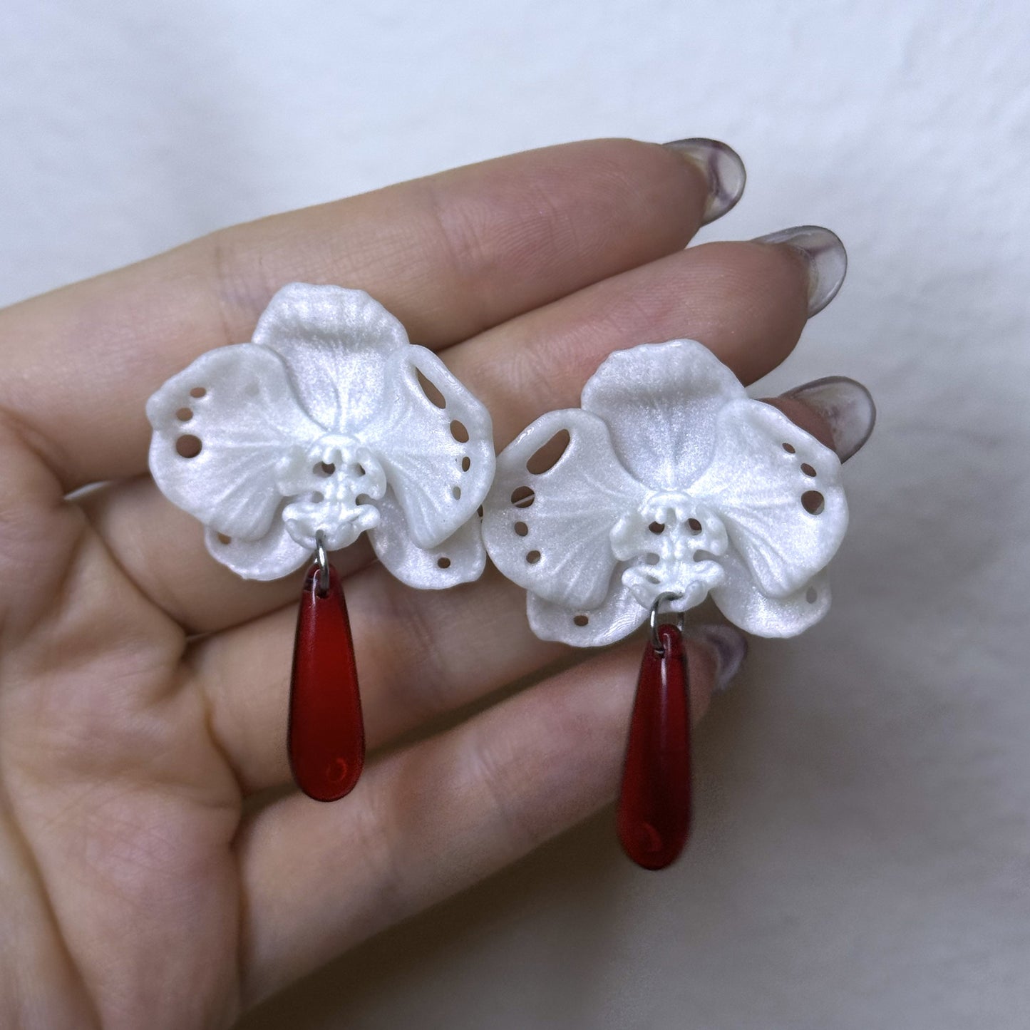 Butterfly Orchid Earrings