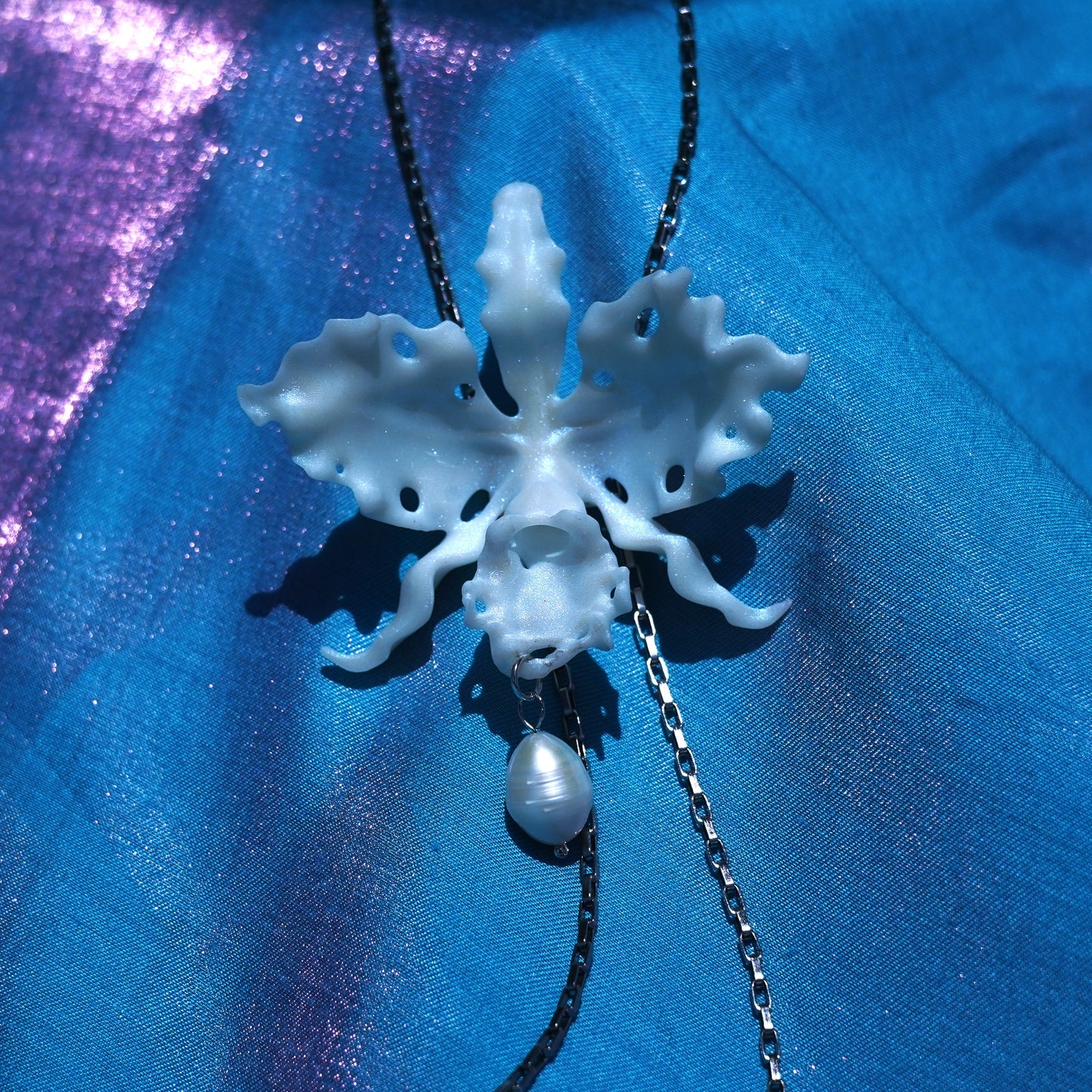 Cattleya Orchid Necklace