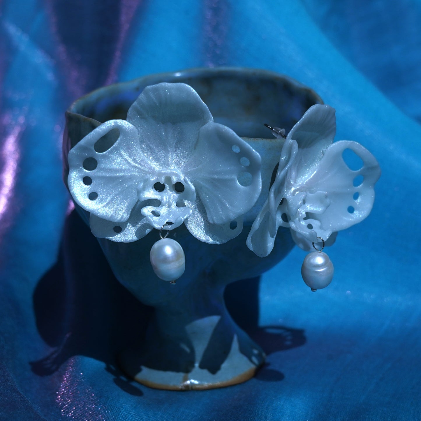 Butterfly Orchid Earrings
