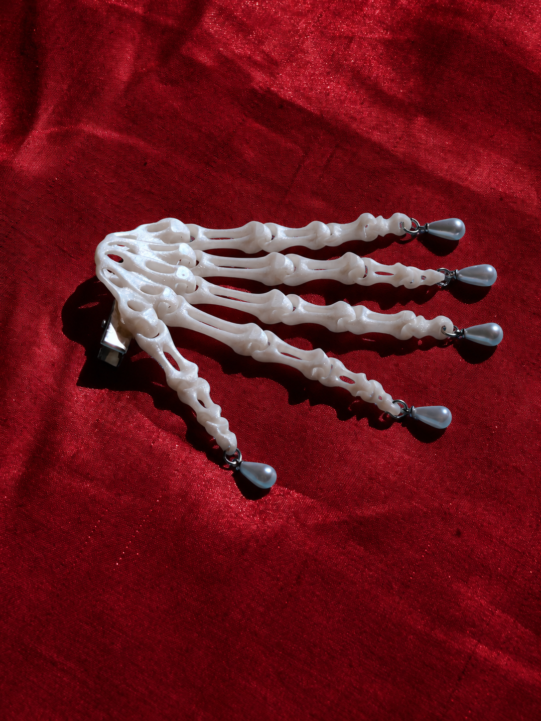 Skeleton Hand Hair Clip