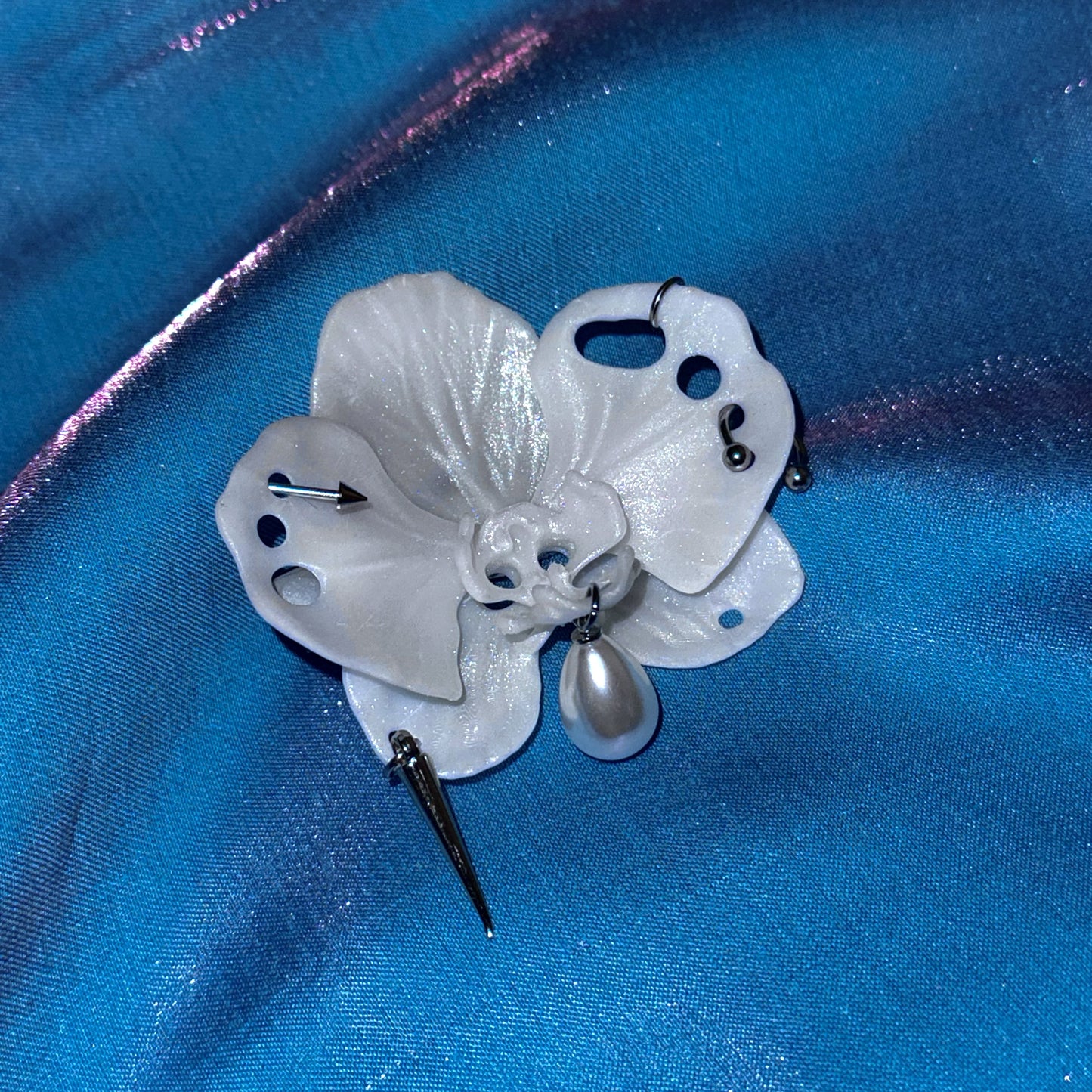Butterfly Orchid Hairclip