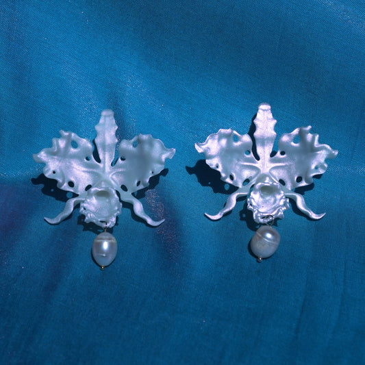 Cattleya Orchid Earrings