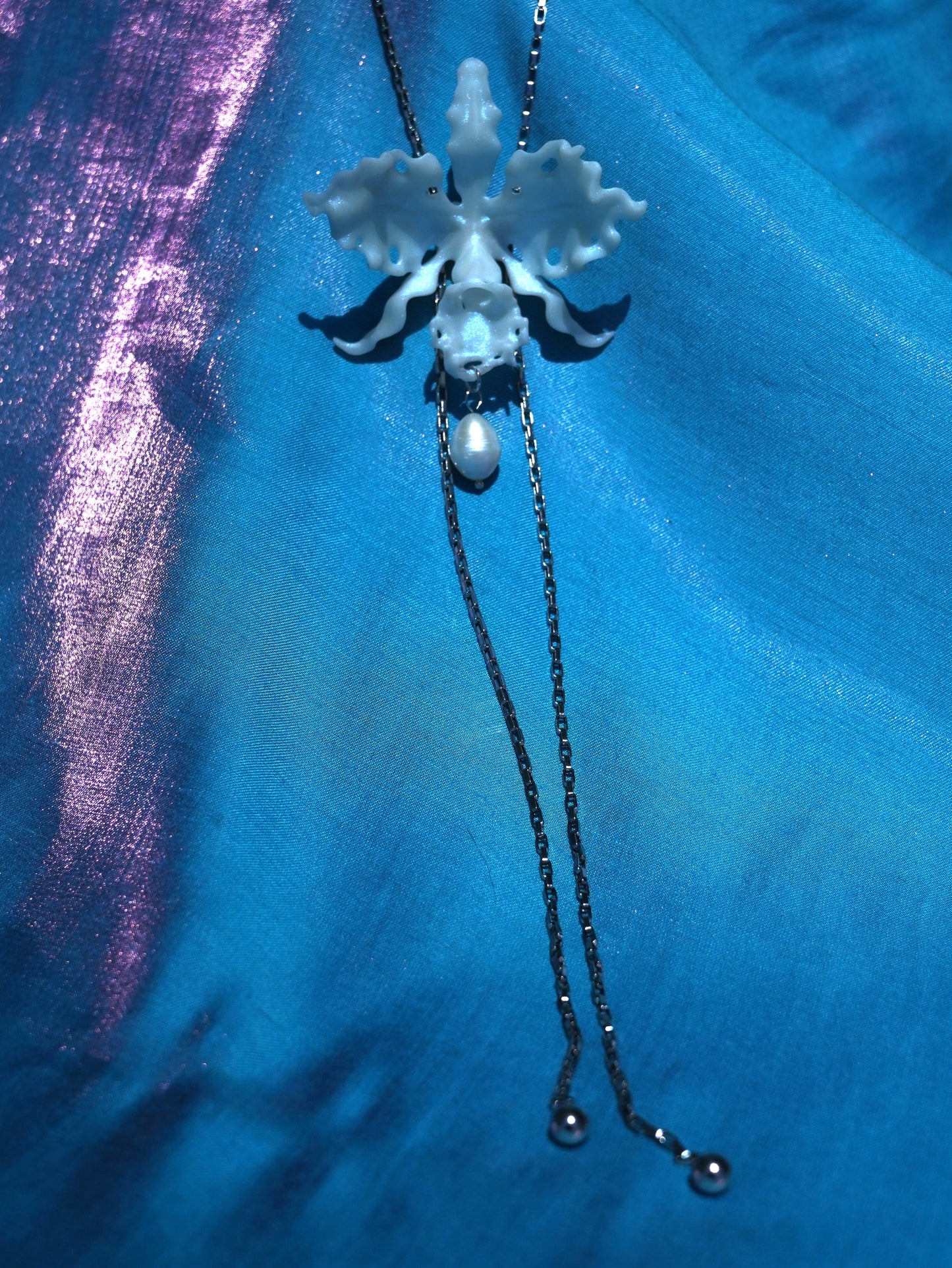 Cattleya Orchid Necklace