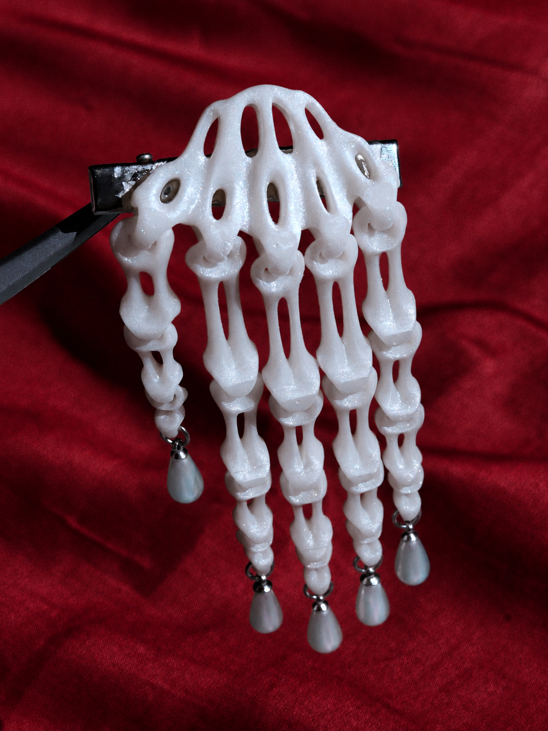 Skeleton Hand Hair Clip