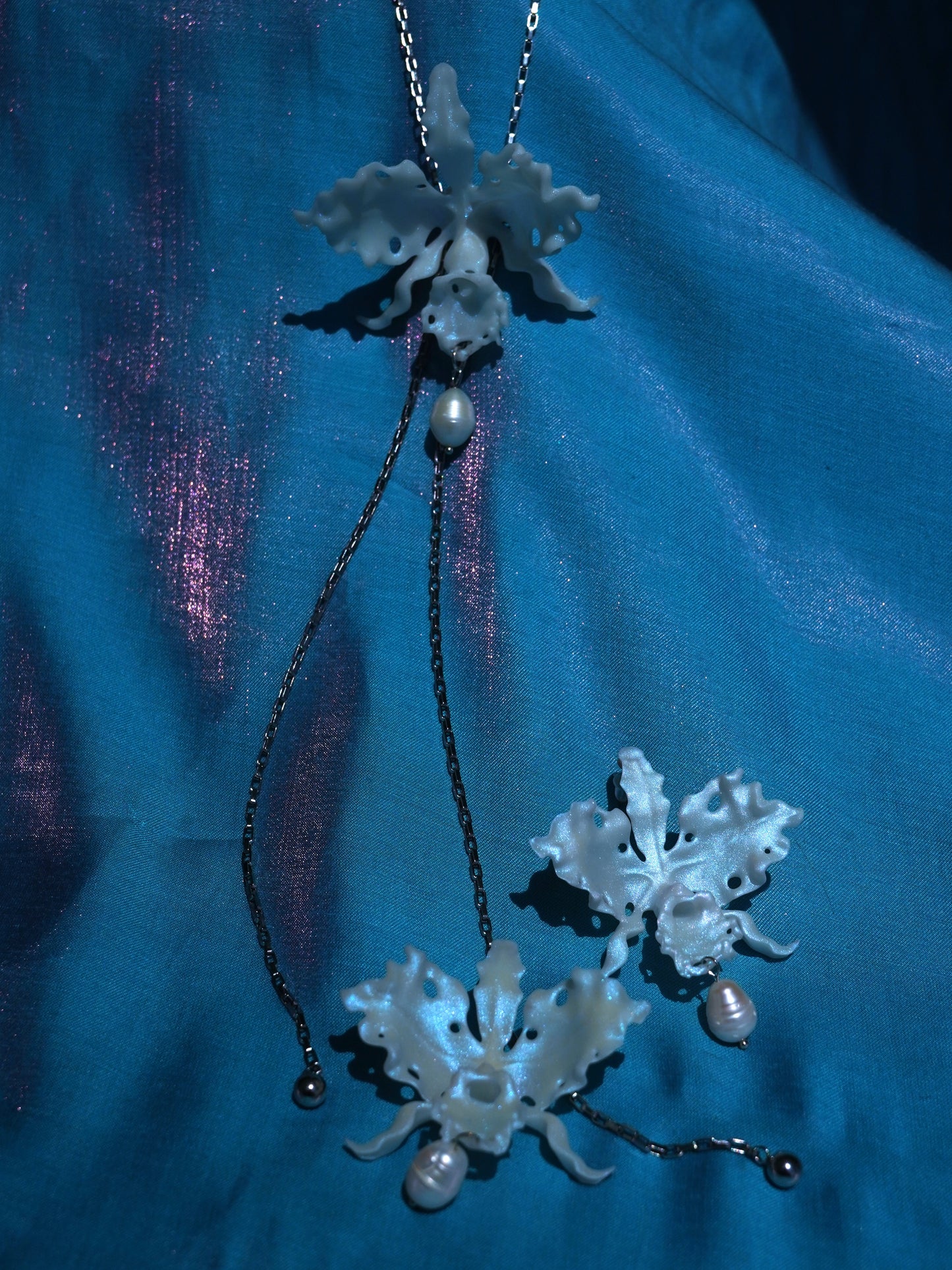 Cattleya Orchid Necklace