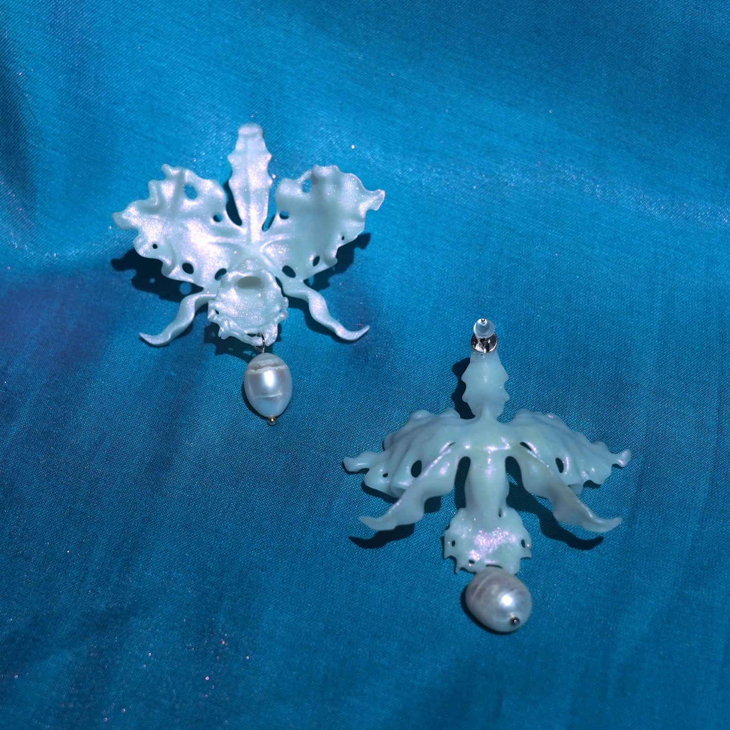Cattleya Orchid Earrings