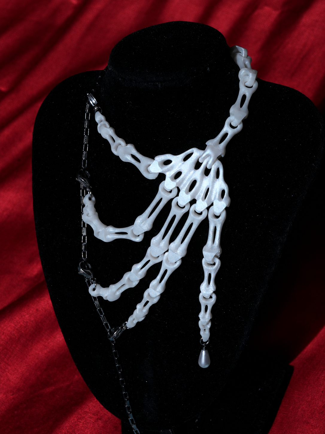 Skeleton Hand Necklace