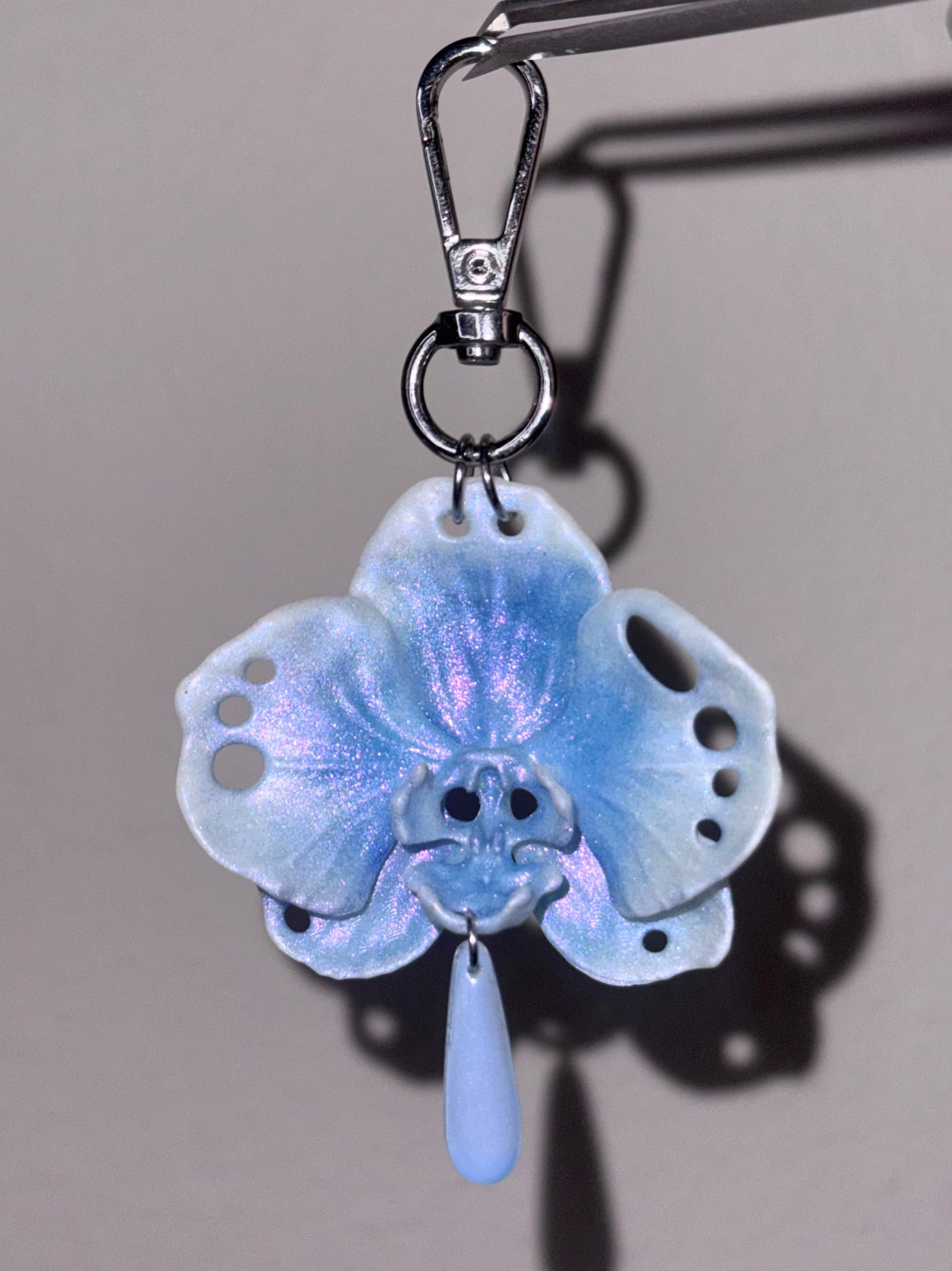 Butterfly Orchid Bag Charm