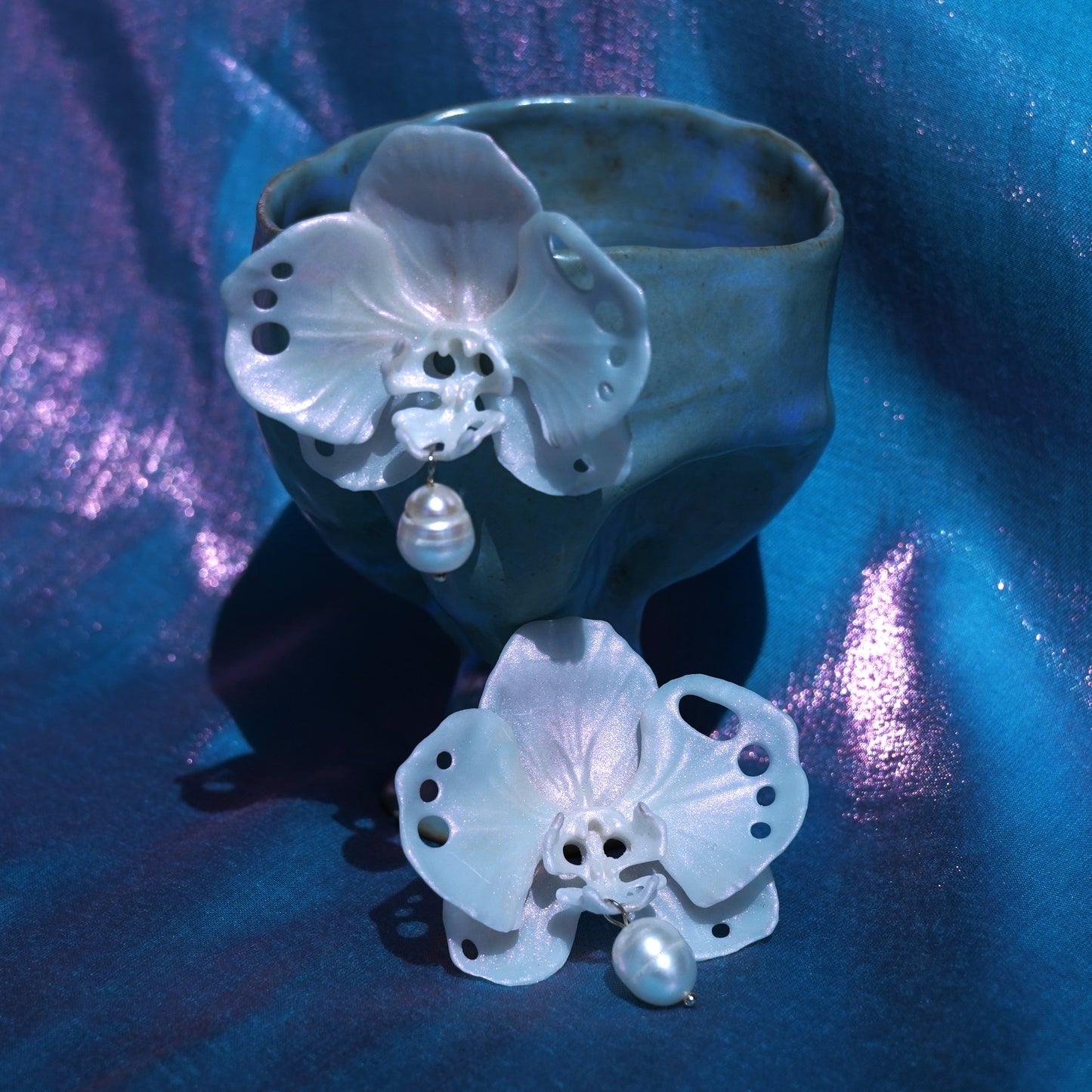 Butterfly Orchid Earrings