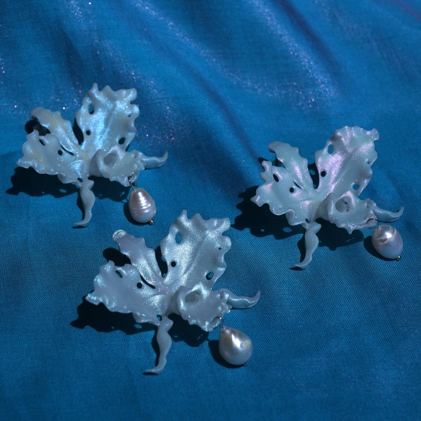 Cattleya Orchid Earrings