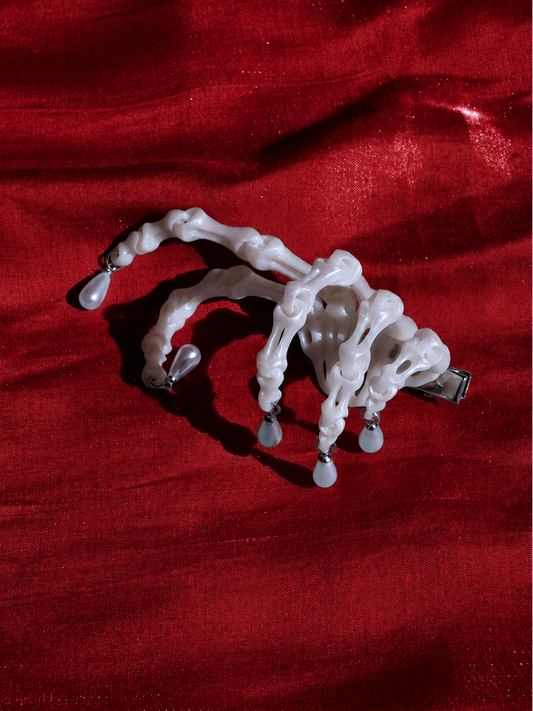 Skeleton Hand Hair Clip
