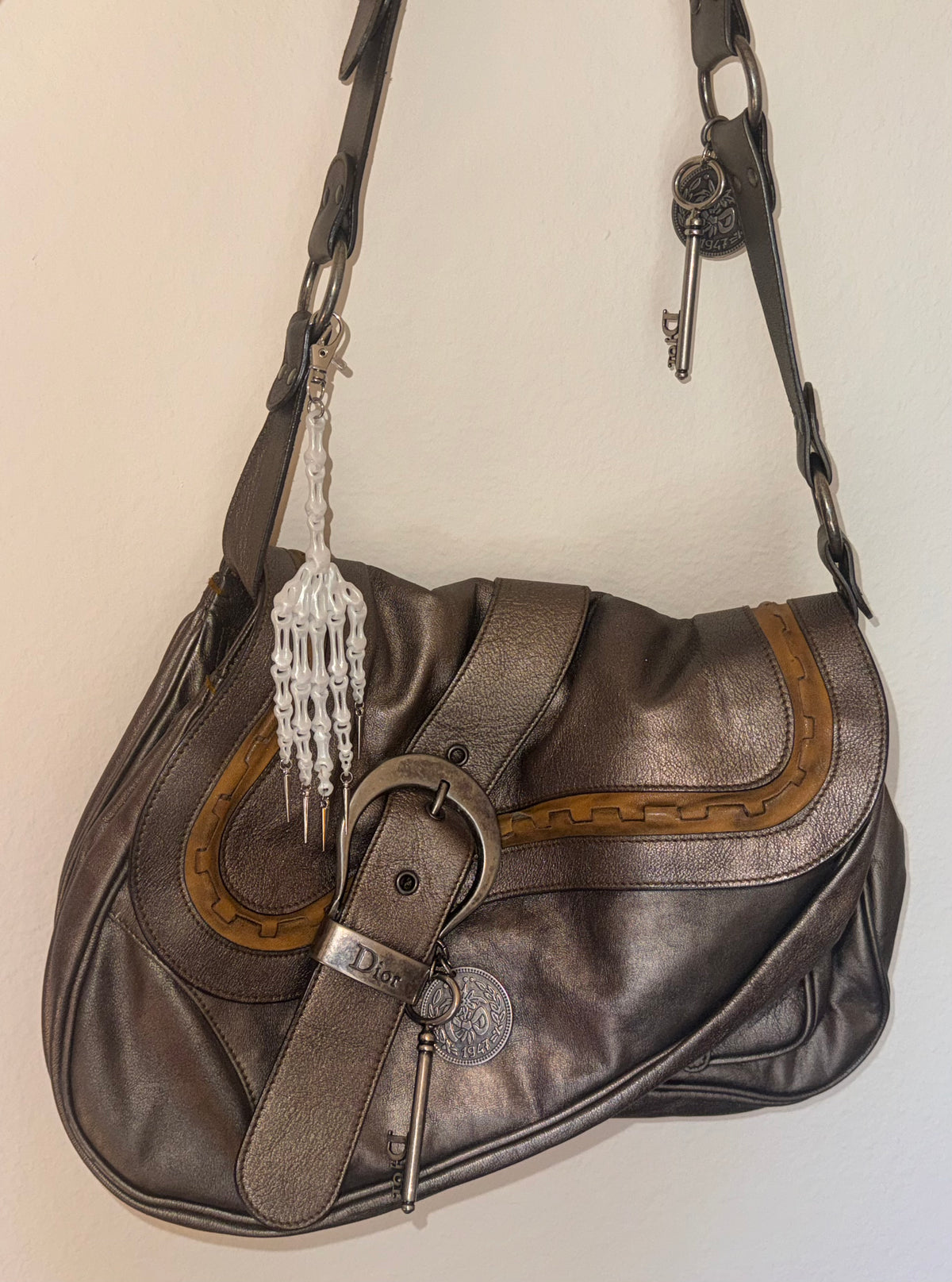 Skeleton Hand Bag Charm