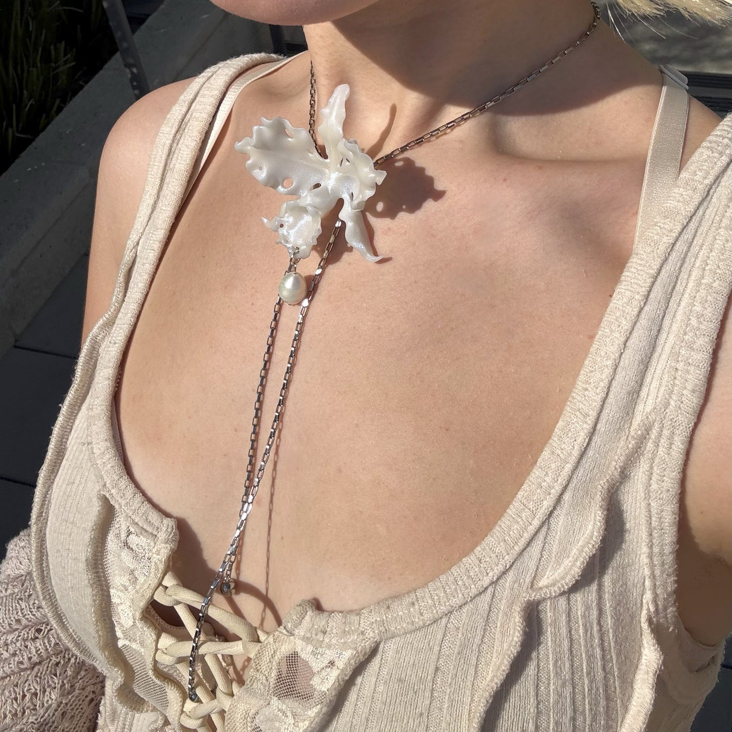 Cattleya Orchid Necklace