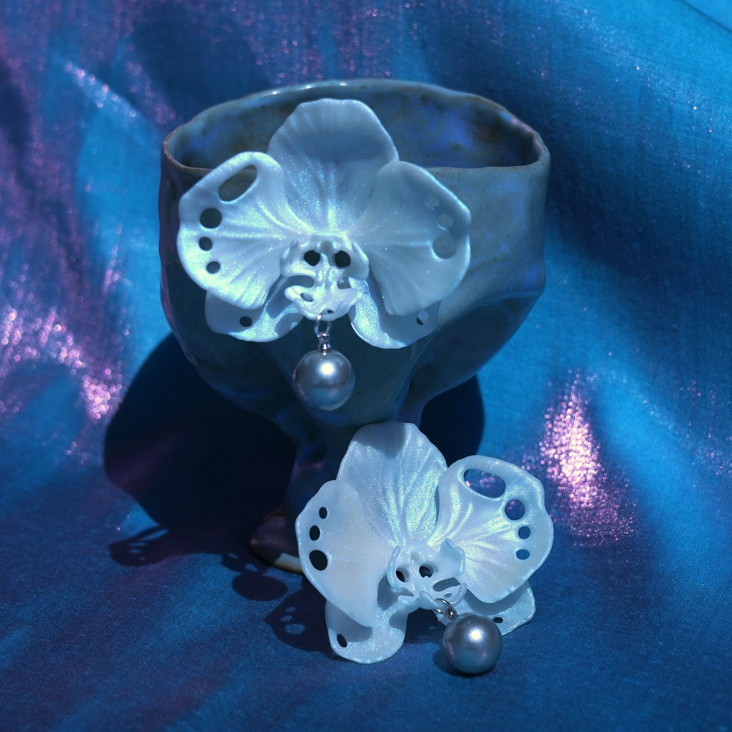 Butterfly Orchid Earrings