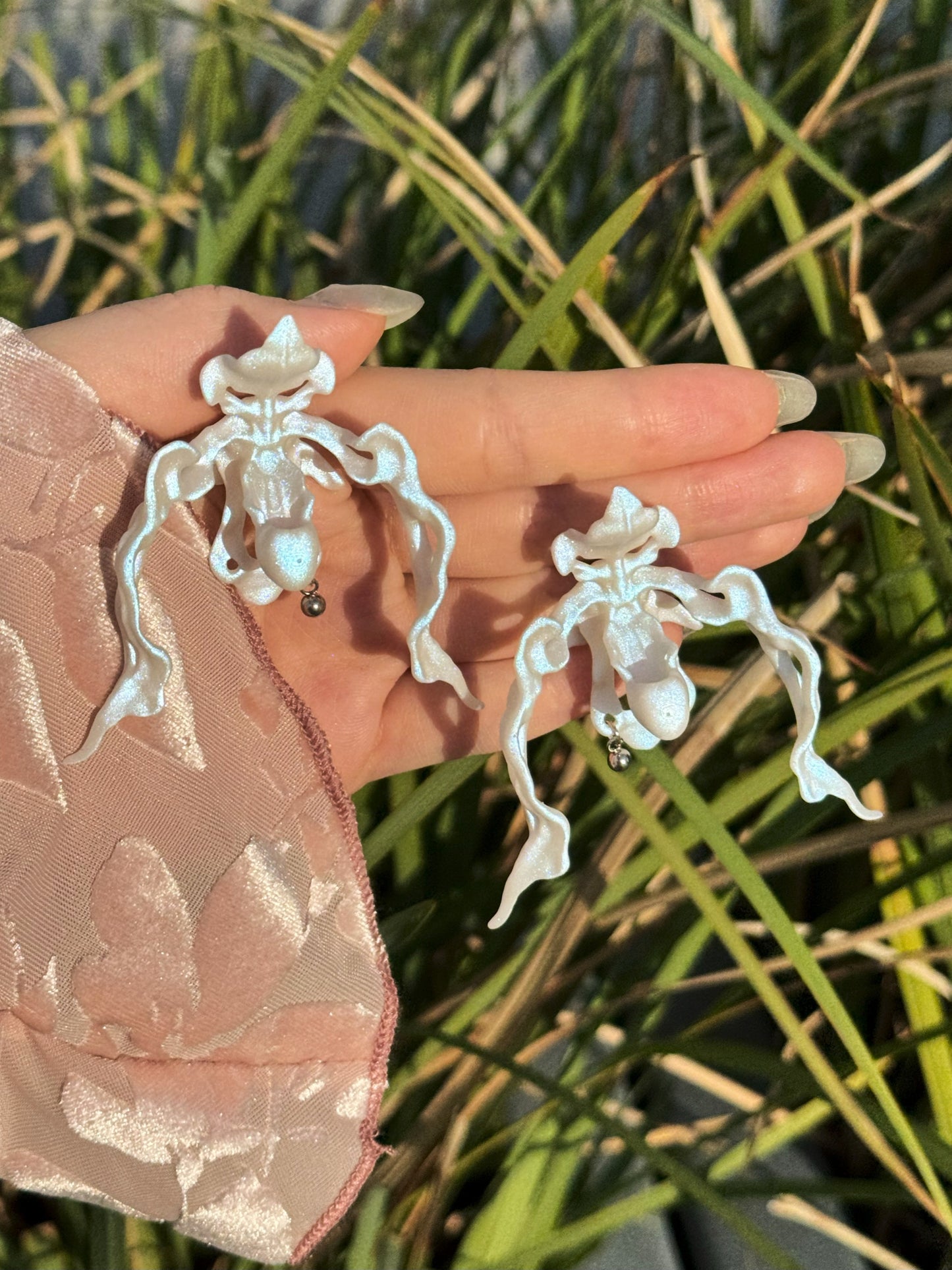 Lady’s Slipper Orchid Earrings