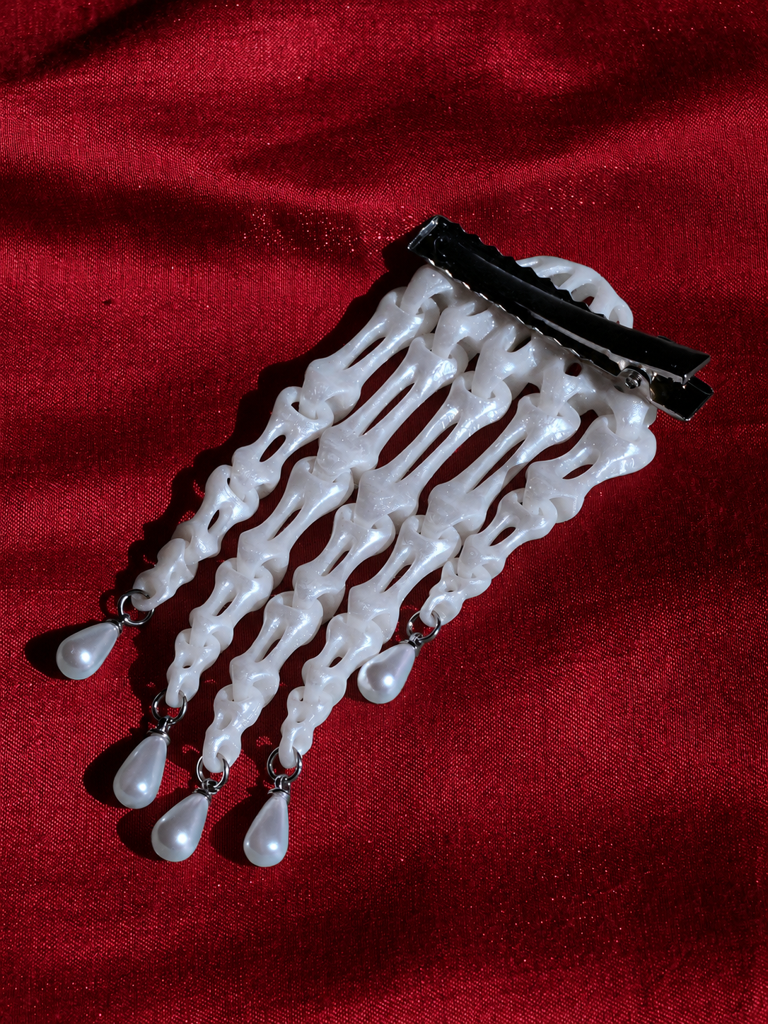 Skeleton Hand Hair Clip