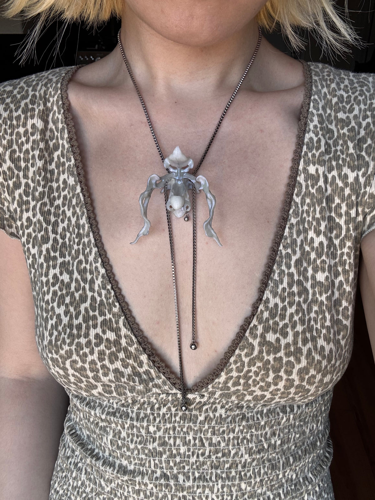 Lady’s Slipper Orchid Necklace
