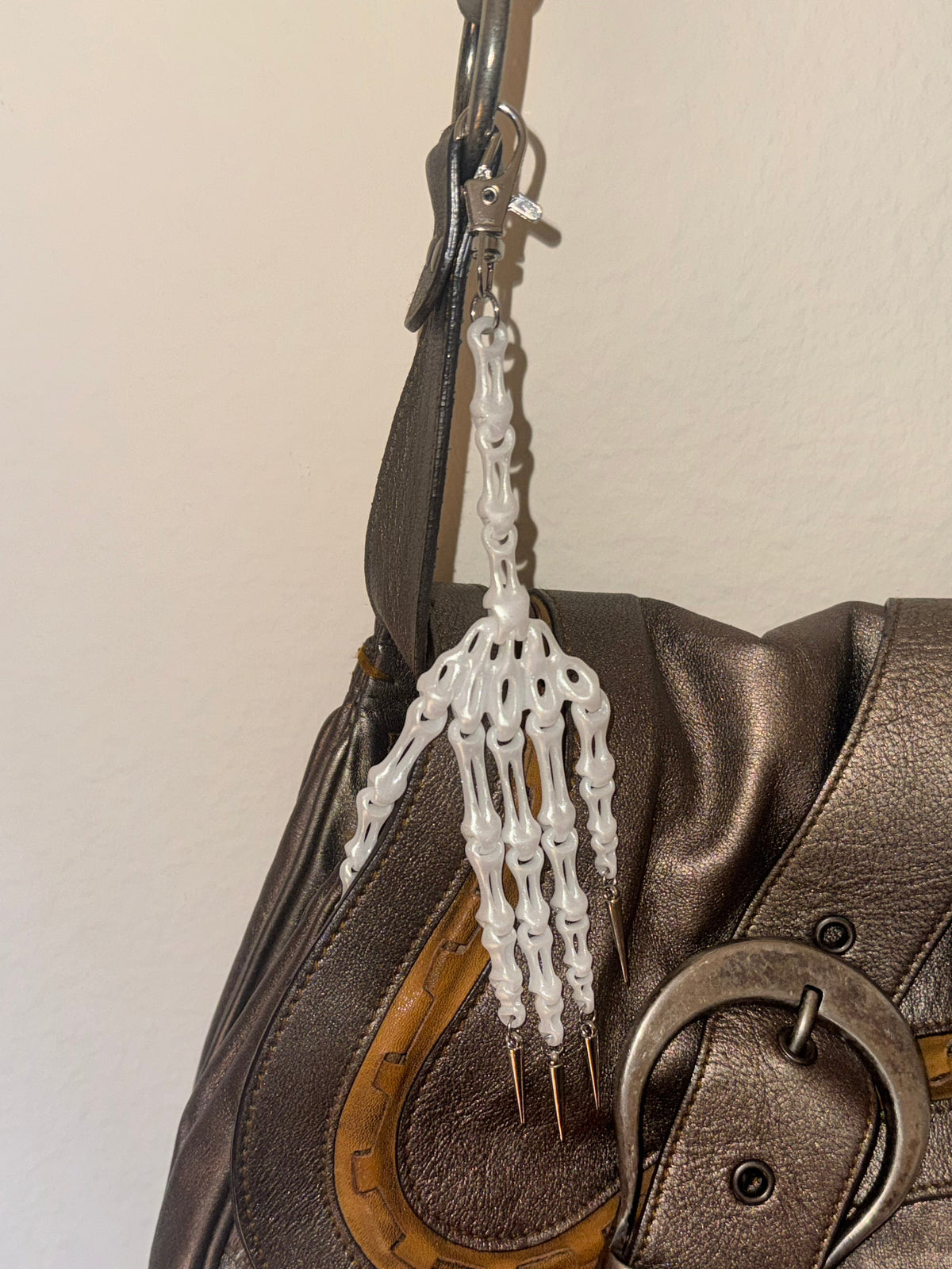 Skeleton Hand Bag Charm
