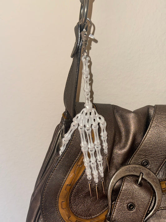 Skeleton Hand Bag Charm