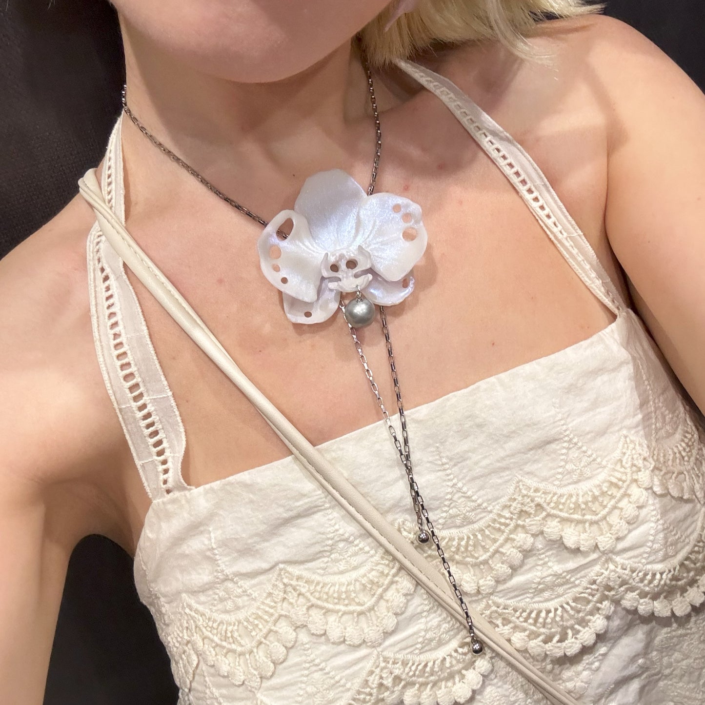 Butterfly Orchid Necklace
