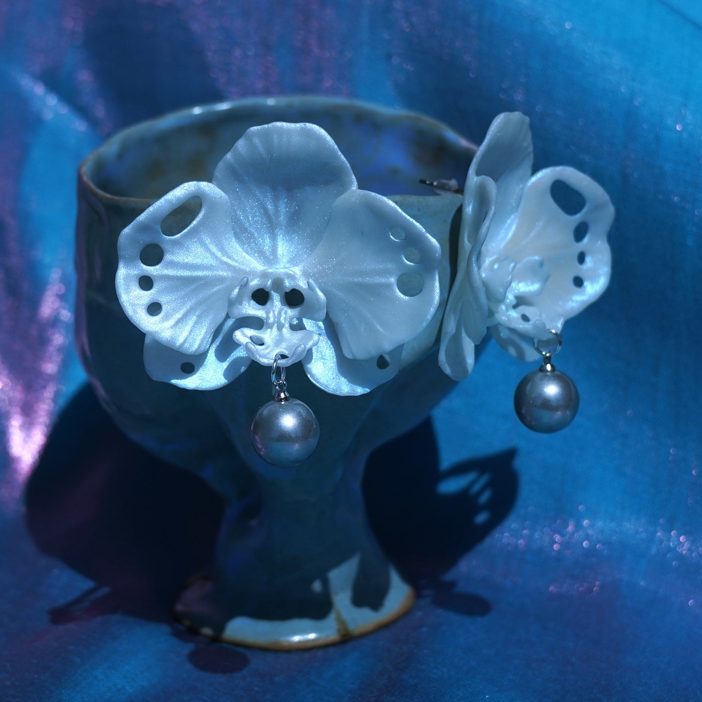 Butterfly Orchid Earrings
