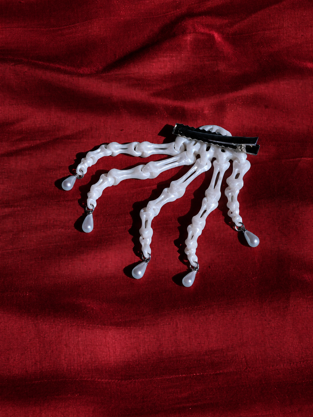 Skeleton Hand Hair Clip