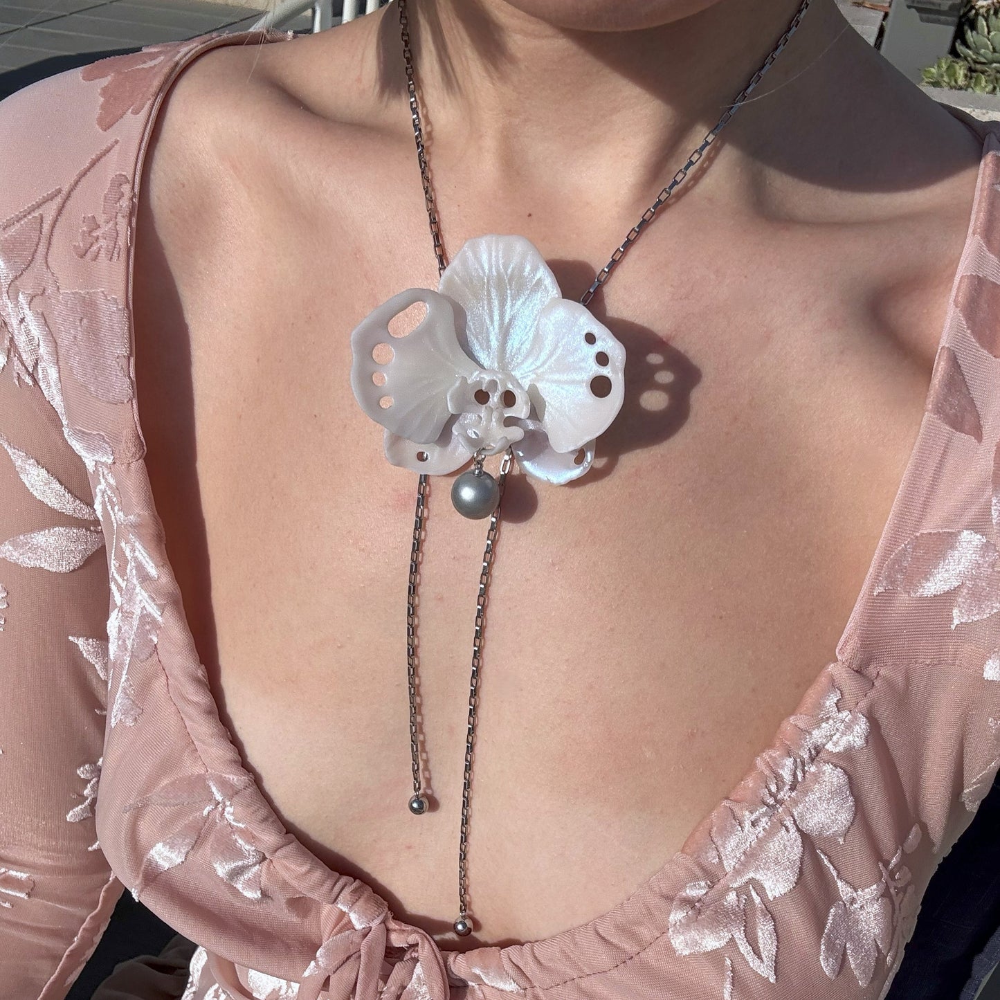 Butterfly Orchid Necklace