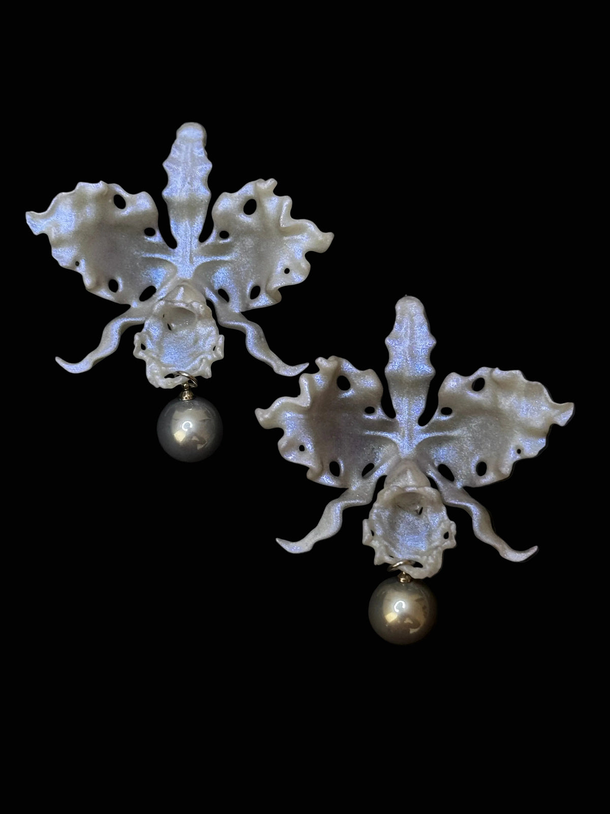 Cattleya Orchid Earrings