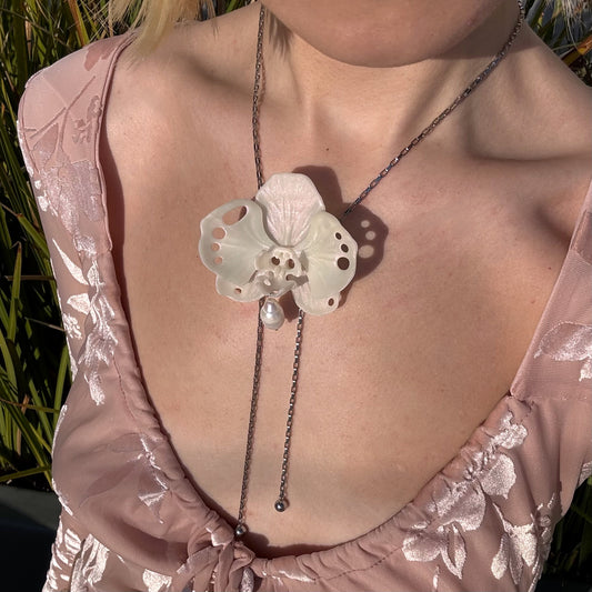 Butterfly Orchid Necklace