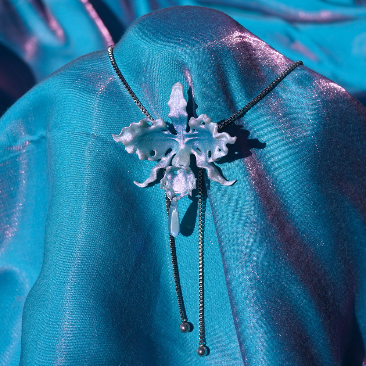 Cattleya Orchid Necklace