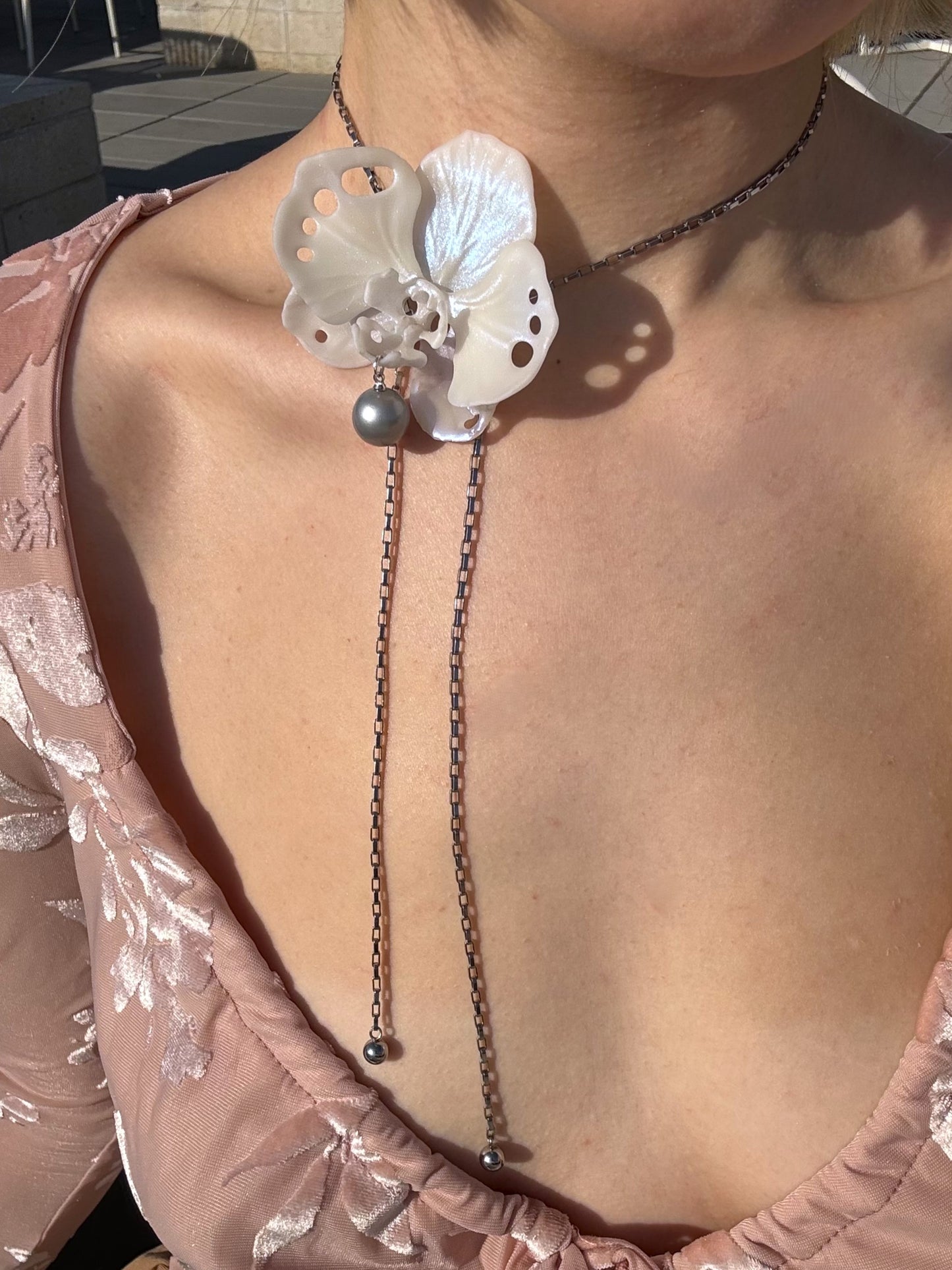 Butterfly Orchid Necklace