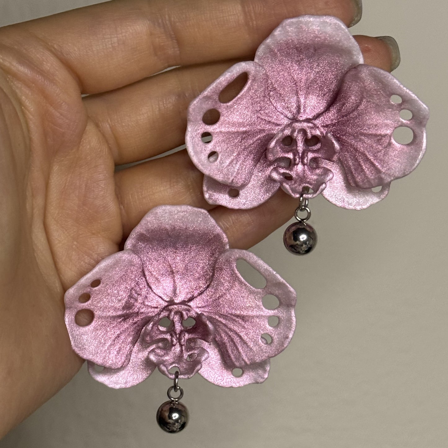 Butterfly Orchid Earrings