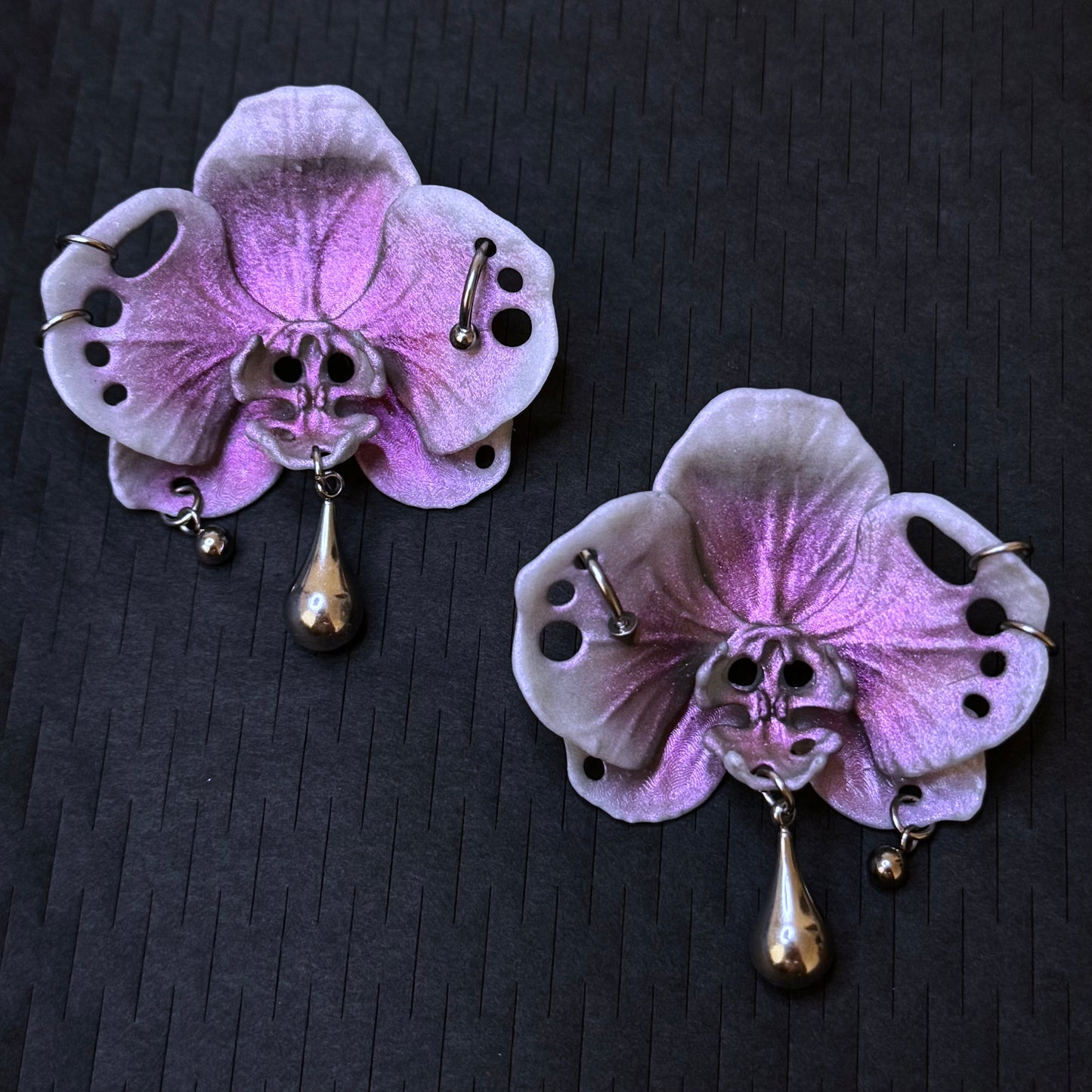 Butterfly Orchid Earrings