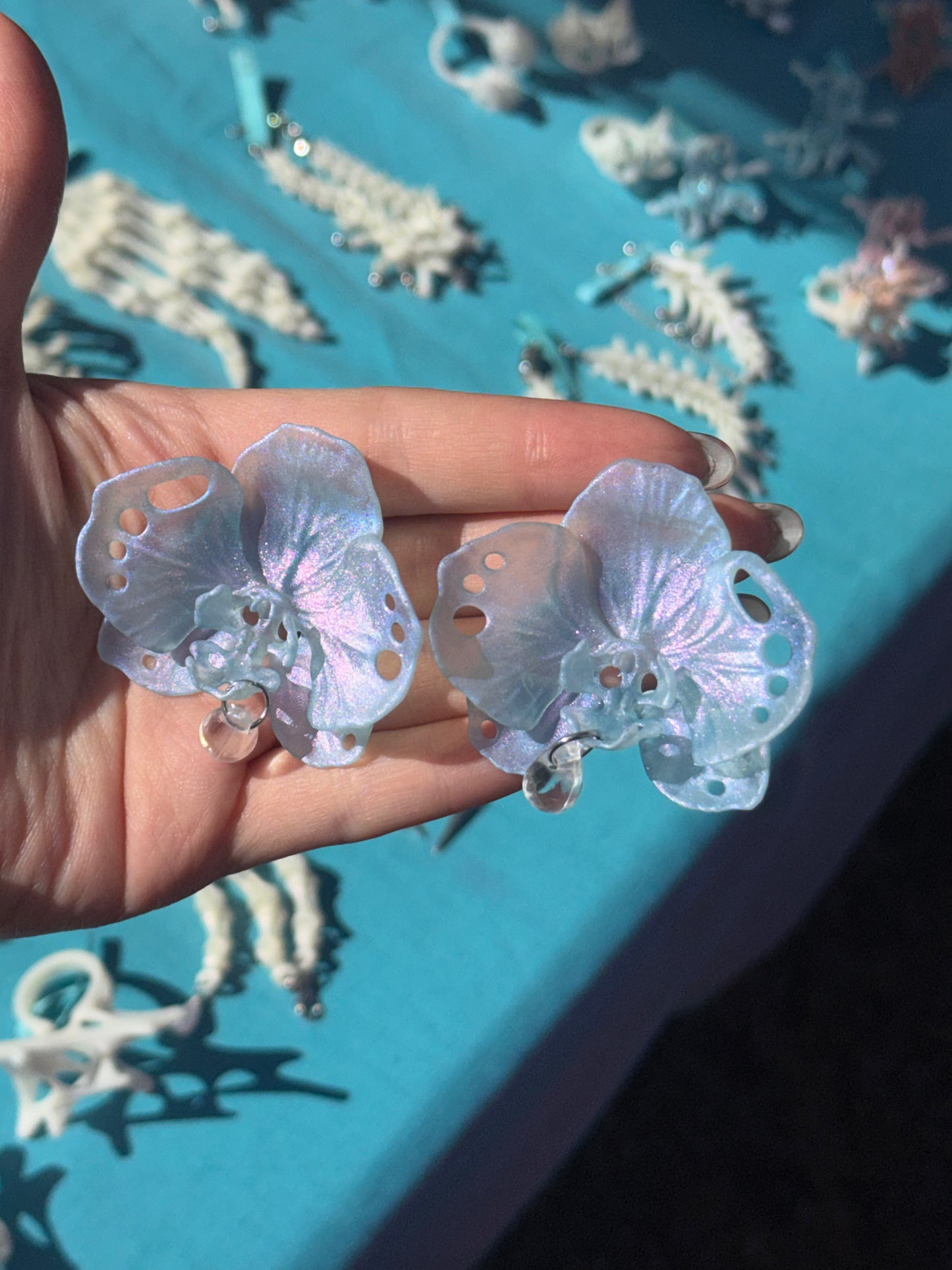 Butterfly Orchid Earrings