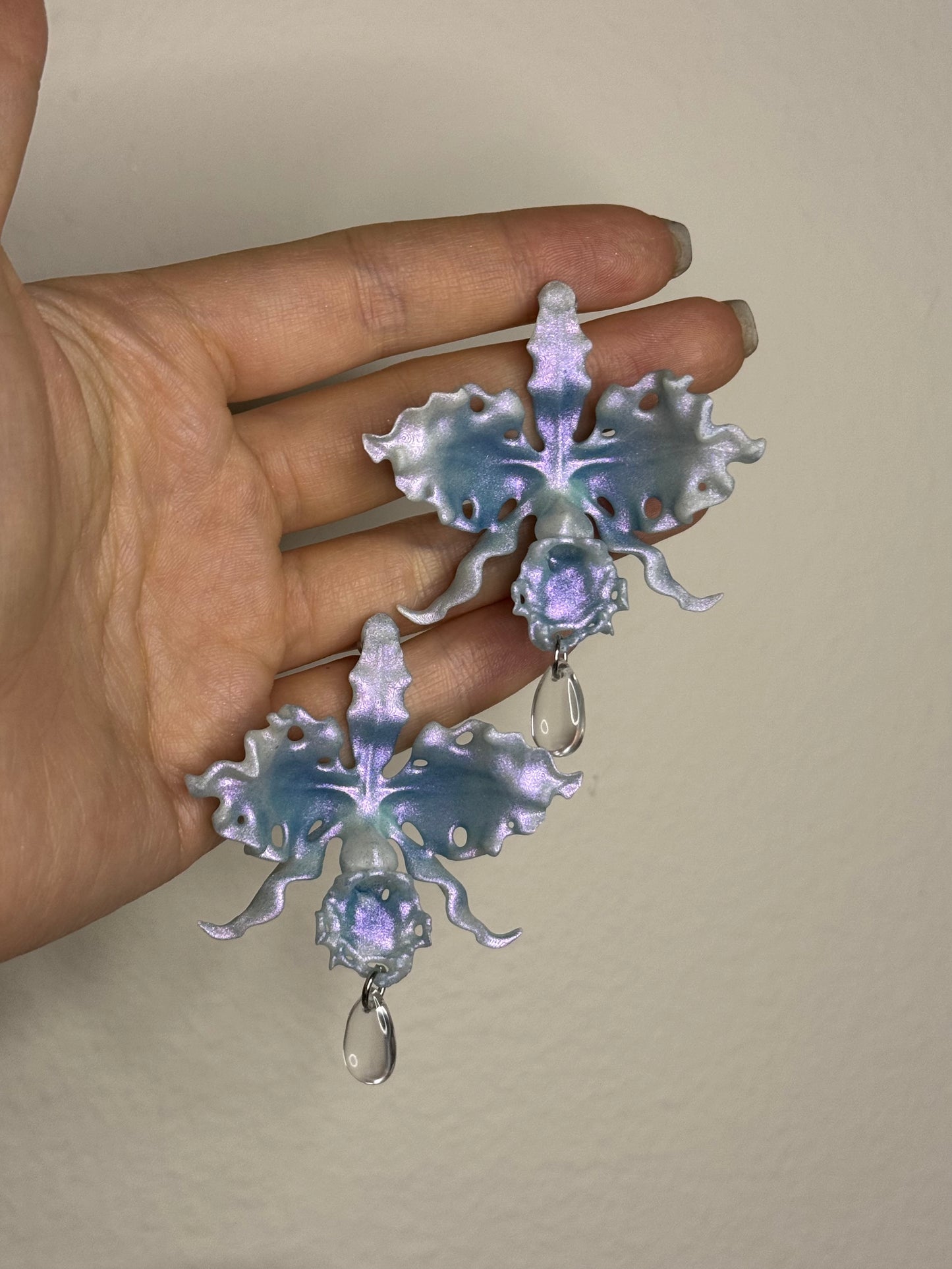 Cattleya Orchid Earrings