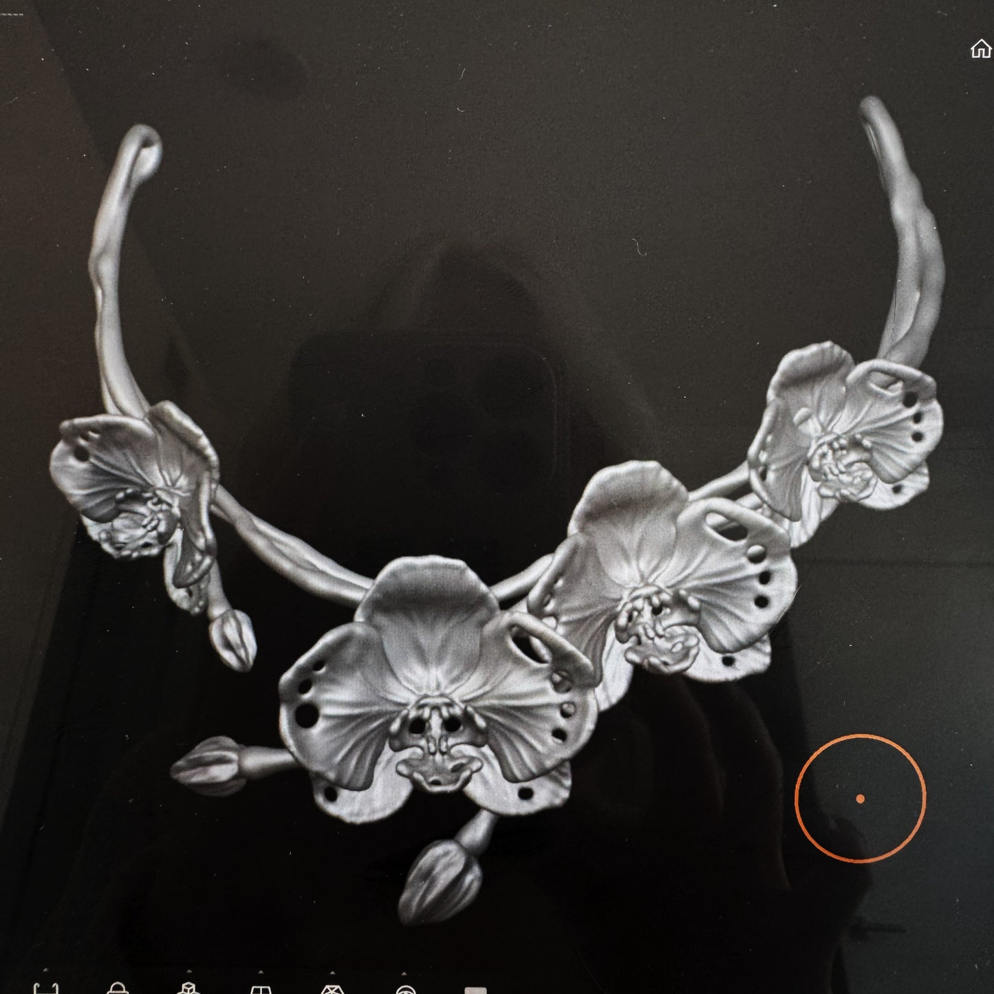 Blooming Orchid Necklace