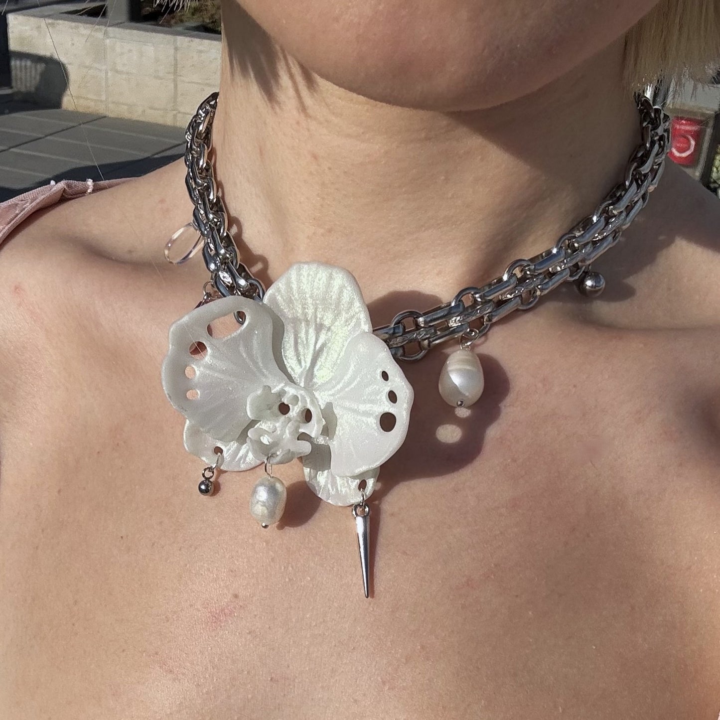 Butterfly Orchid Choker