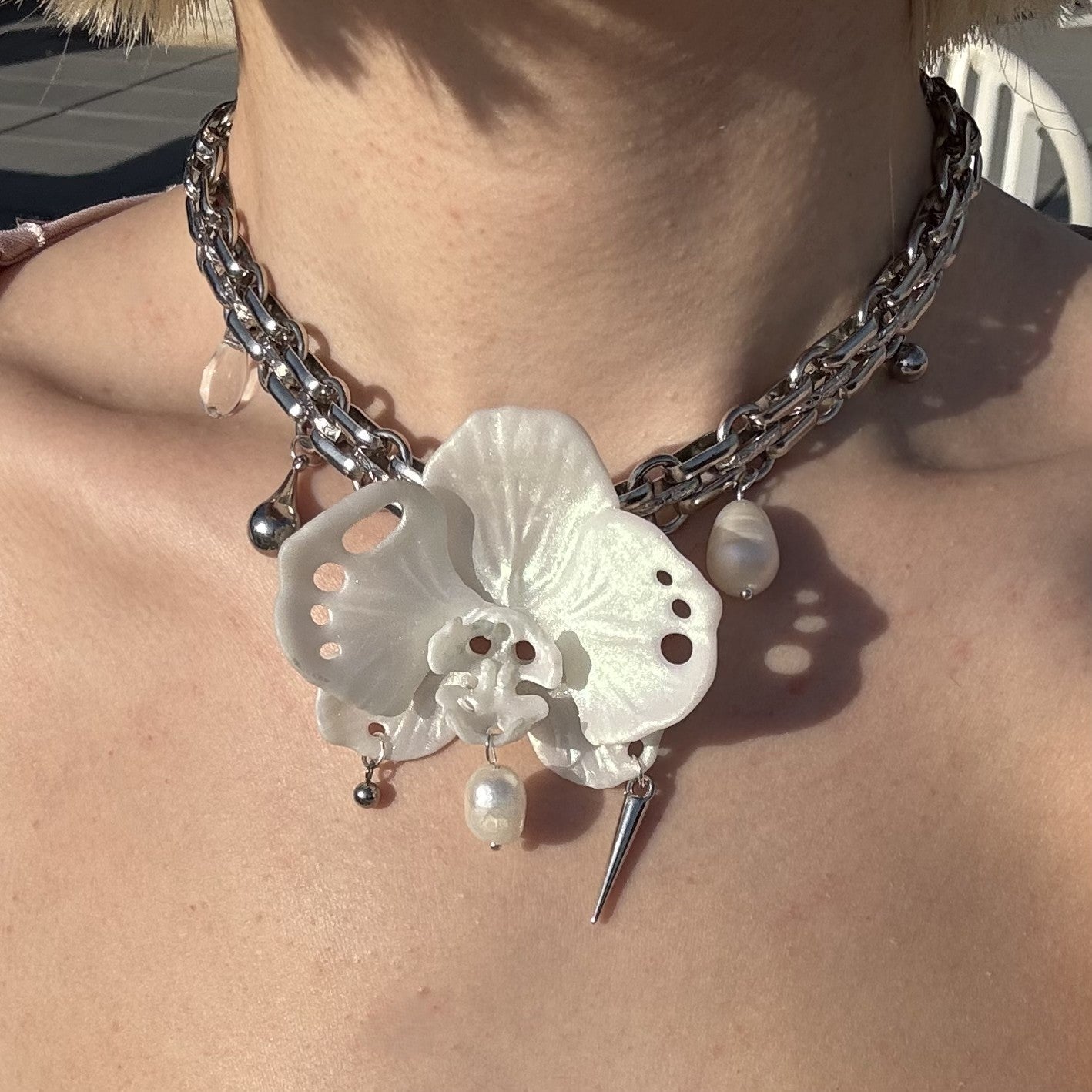 Butterfly Orchid Choker