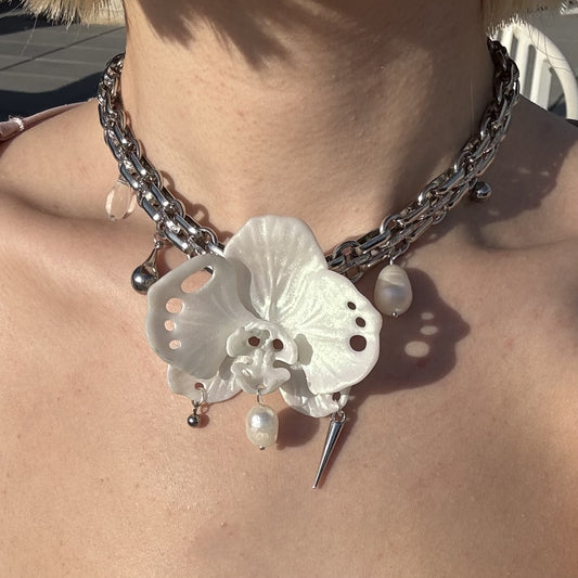 Butterfly Orchid Choker