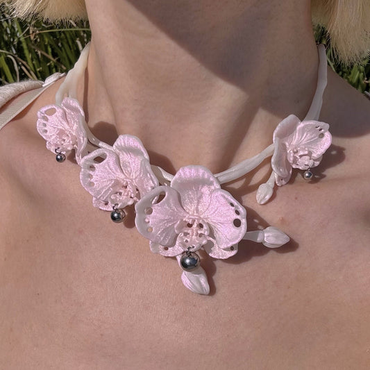 Blooming Orchid Necklace
